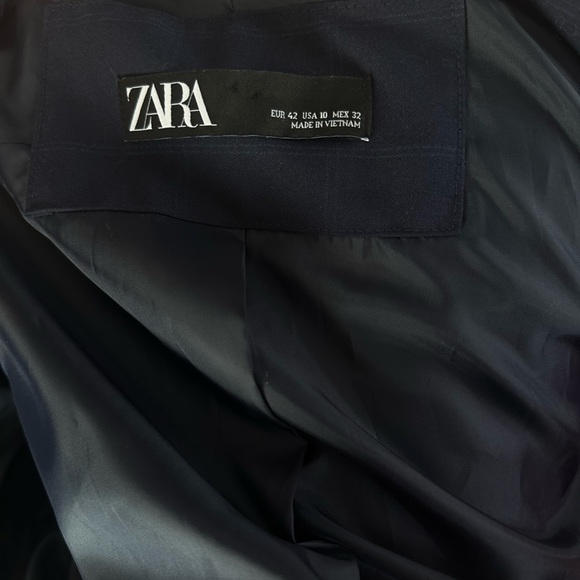 Zara Navy Blazer US 10 - Picture 2 of 10
